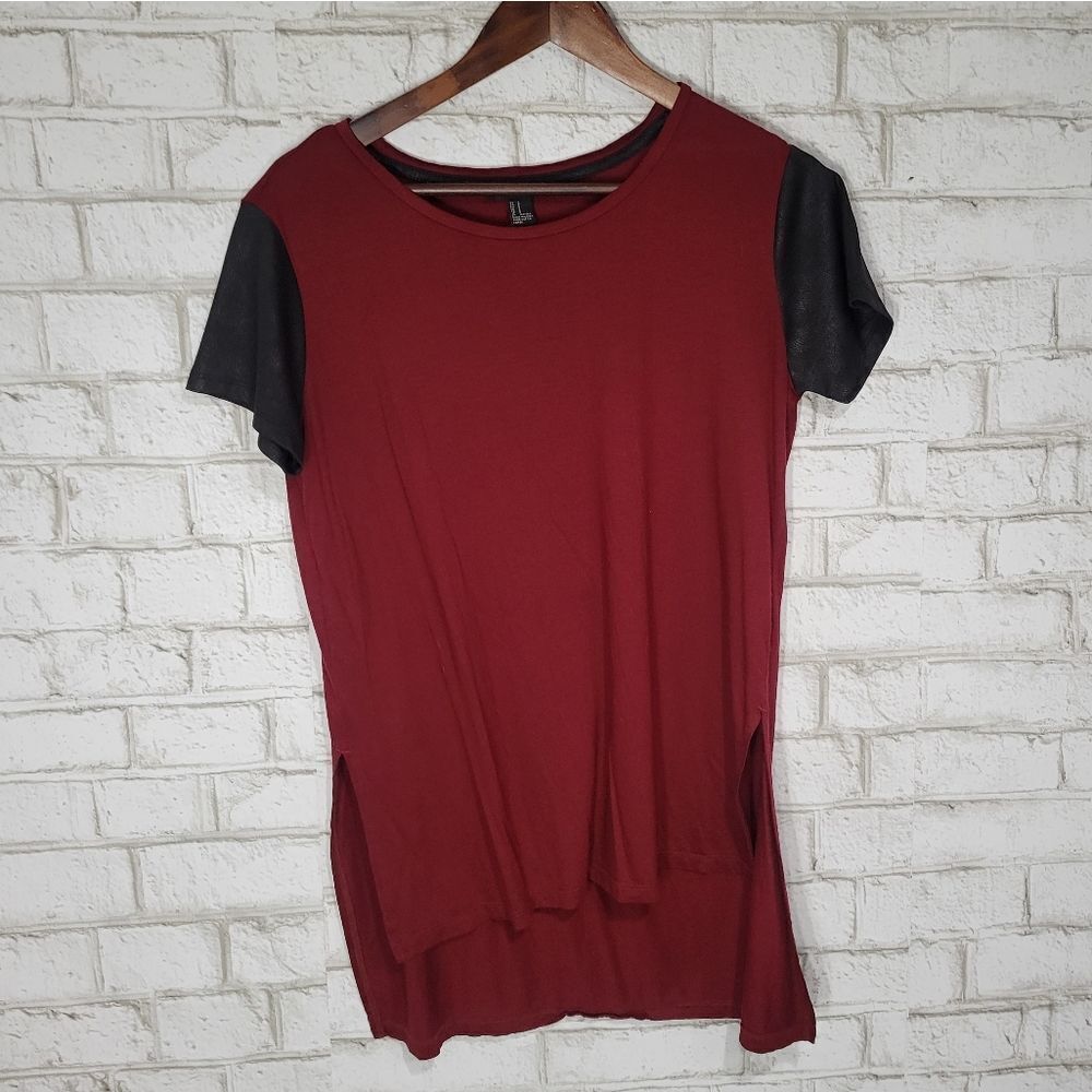 Forever 21 dark red tee